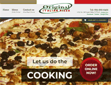Tablet Screenshot of originalitalian-pizza.com